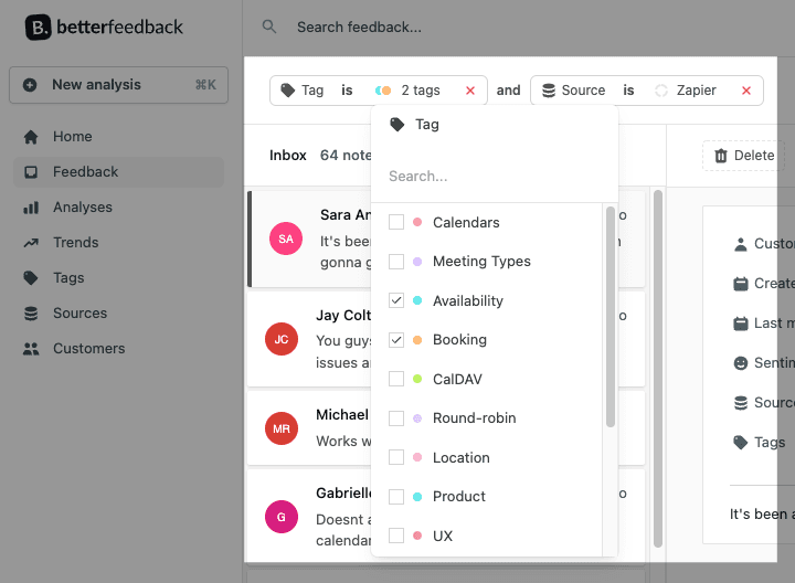 Feedback filters