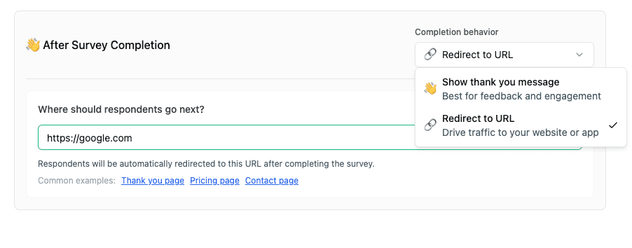 Redirect to URL, Agent Fixes & Survey Improvements