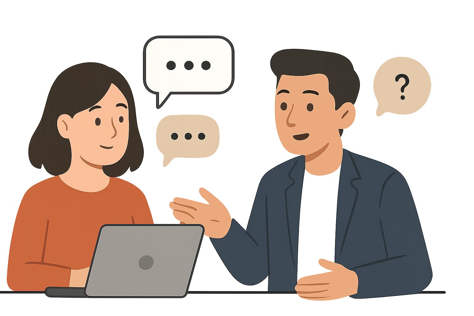BetterFeedback conversational AI chat interface showing natural dialogue between AI agent and user responding to survey questions